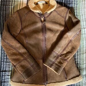 Andrew Marc Brown Shearling Jacket